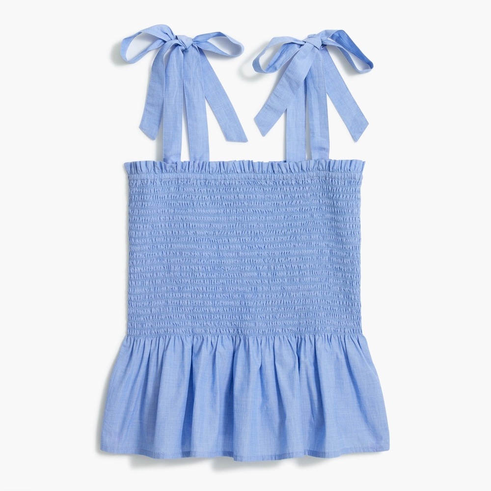 J.Crew Factory Smoked Tie-shoulder Tank Top